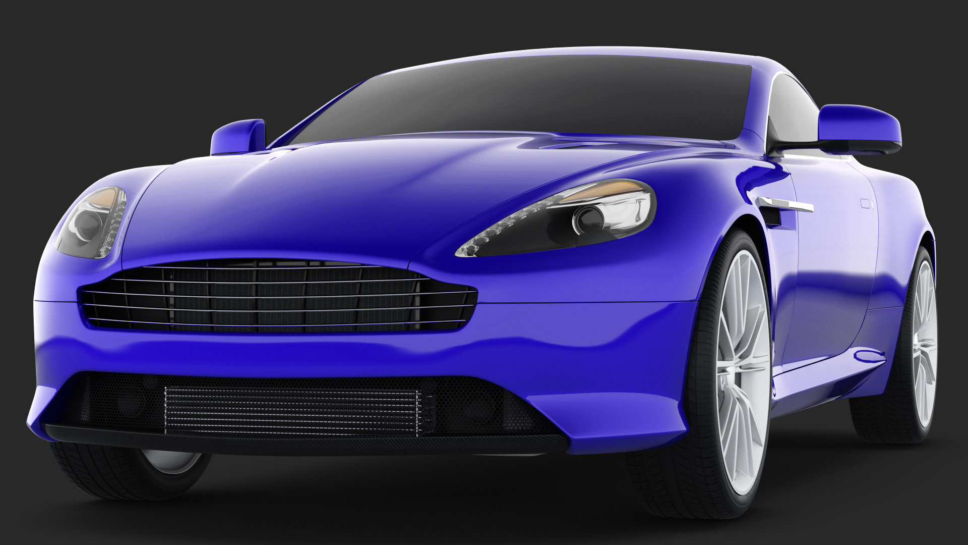 Luxury Sport Car Simple Interior 3D
