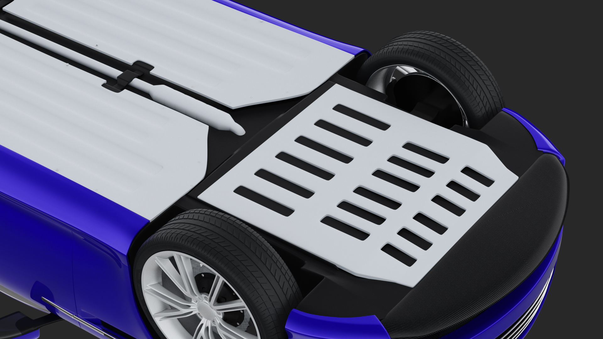 Luxury Sport Car Simple Interior 3D