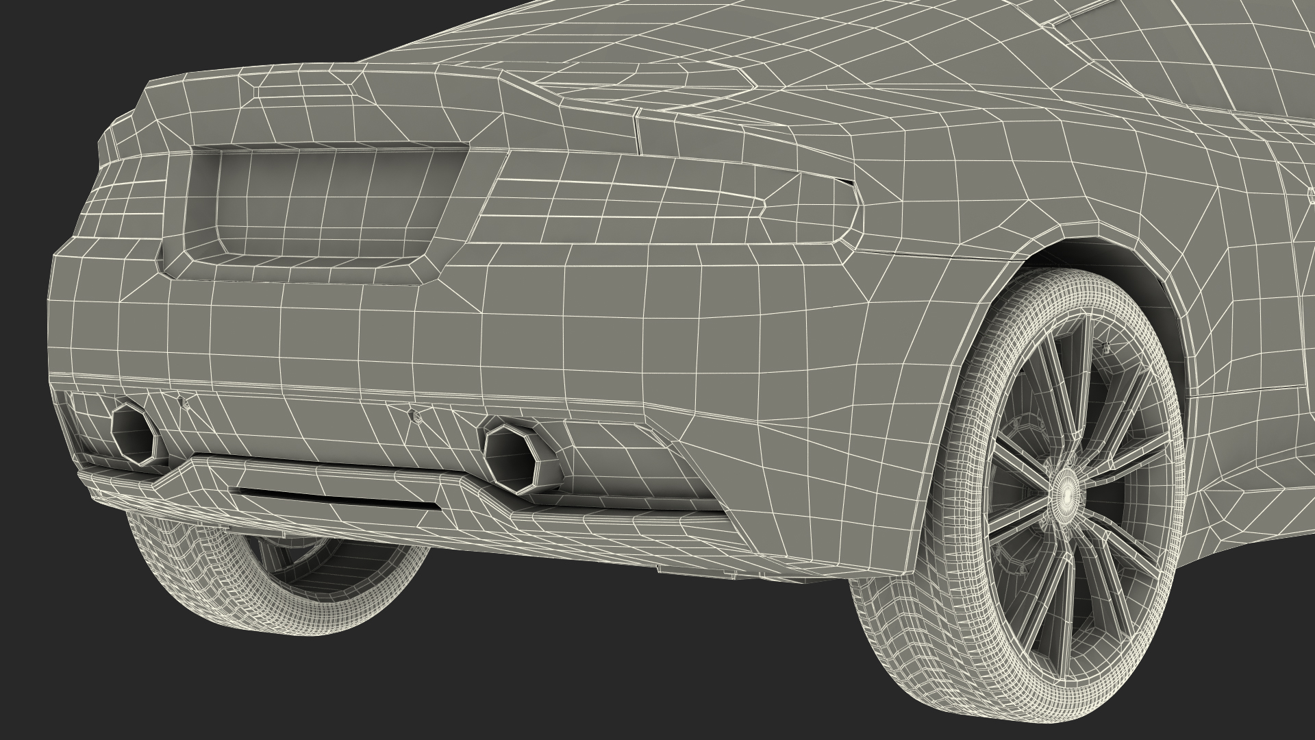 Luxury Sport Car Simple Interior 3D