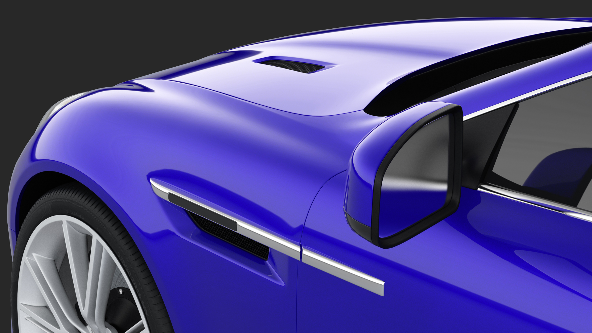 Luxury Sport Car Simple Interior 3D