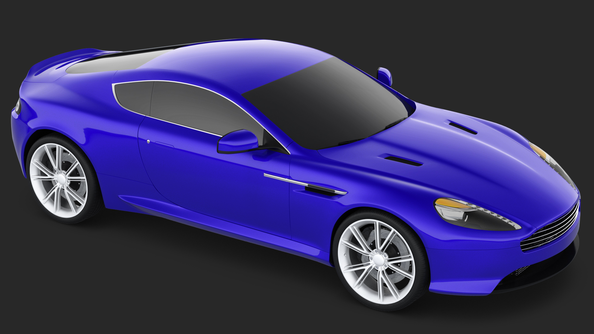 Luxury Sport Car Simple Interior 3D