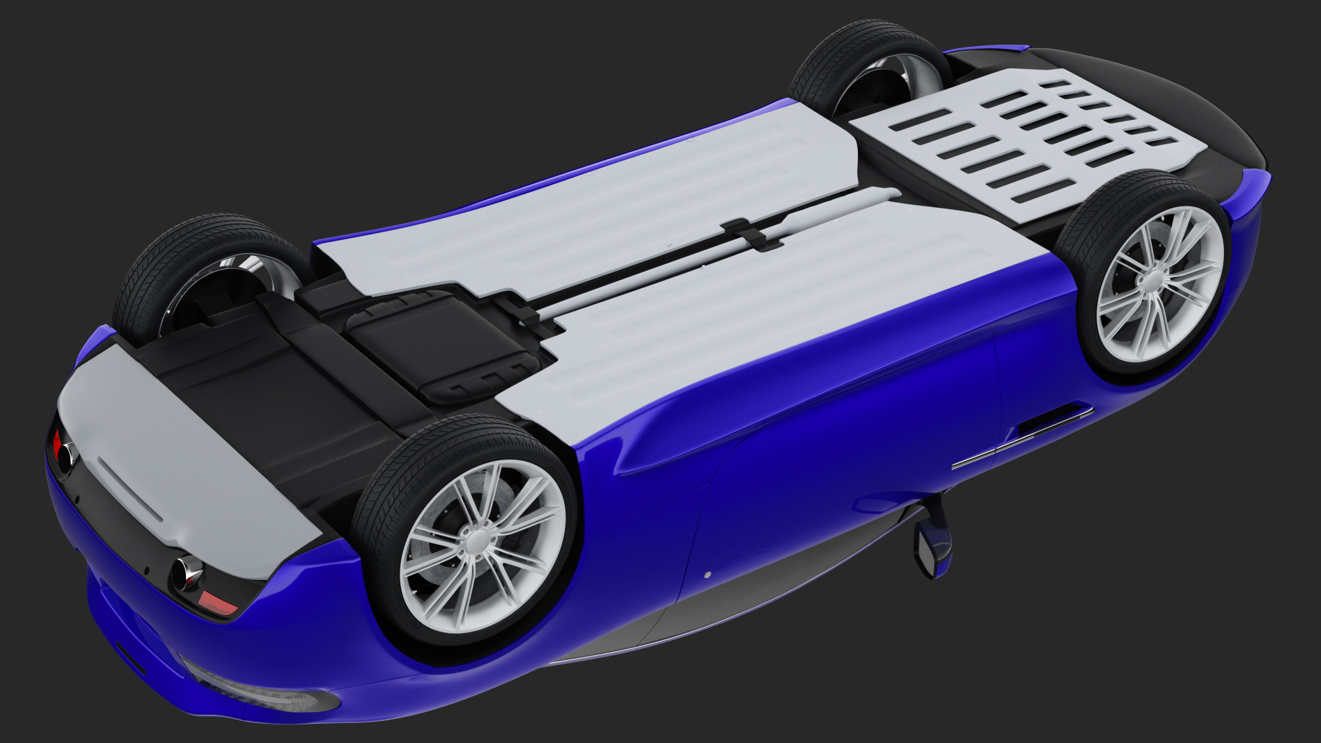 Luxury Sport Car Simple Interior 3D
