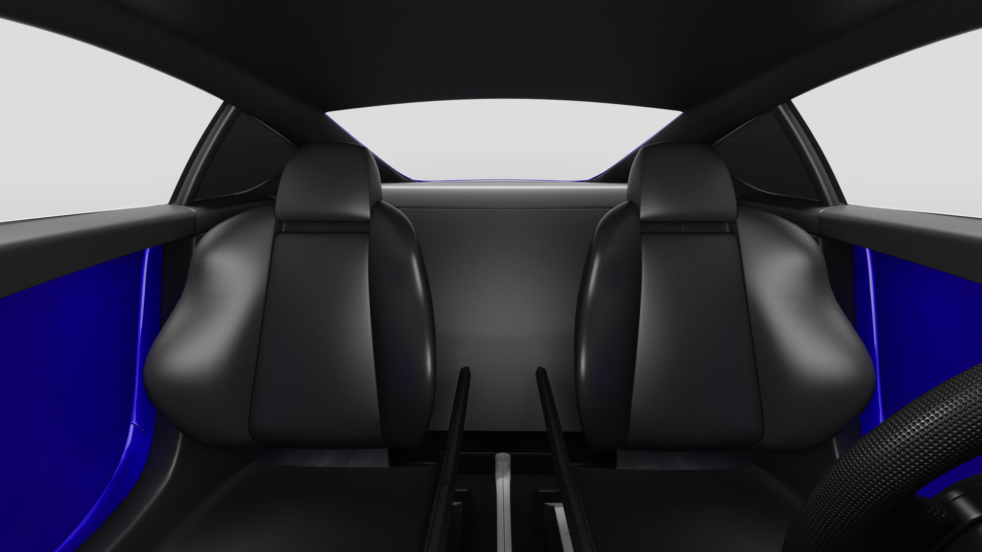 Luxury Sport Car Simple Interior 3D