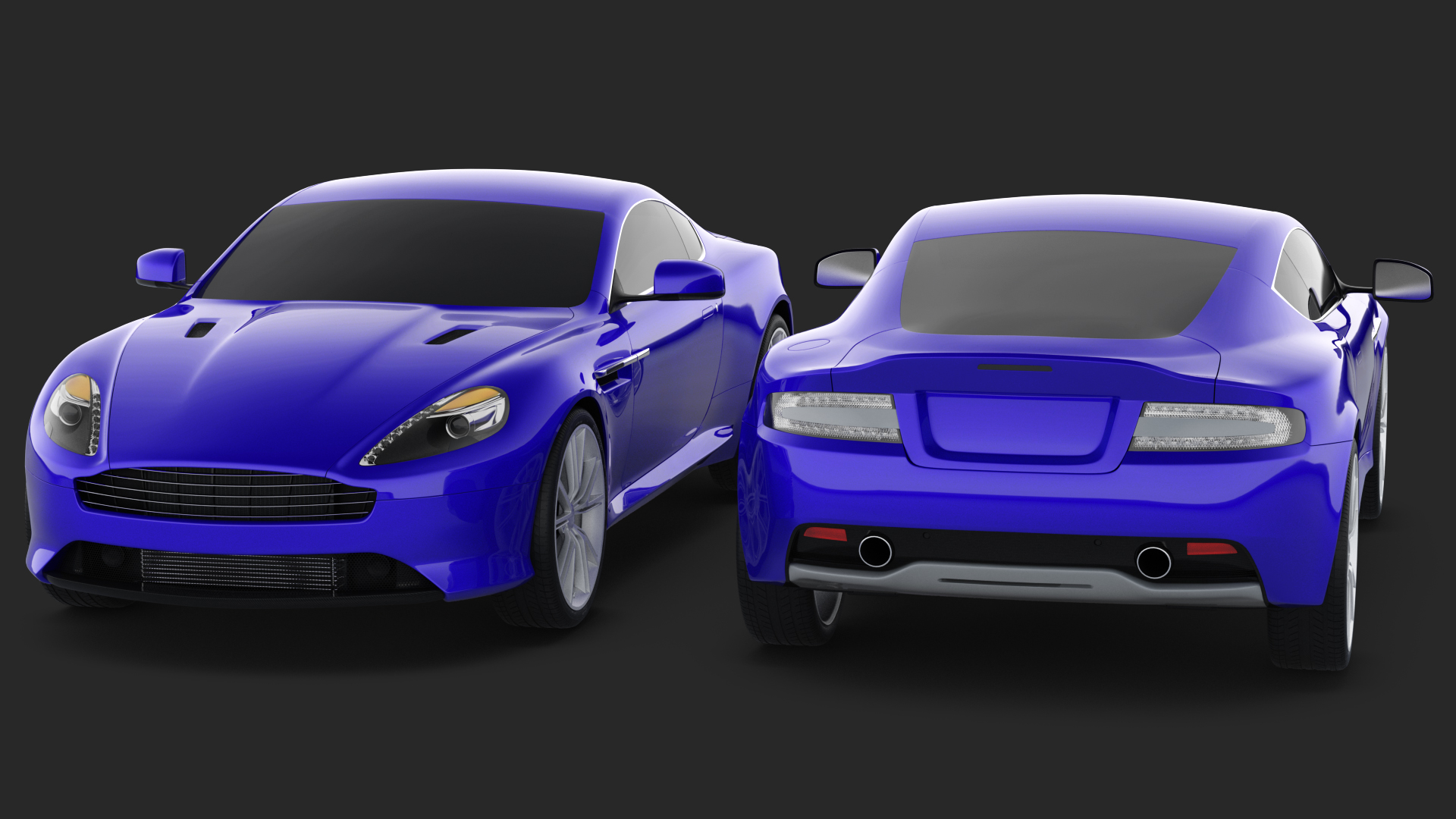 Luxury Sport Car Simple Interior 3D