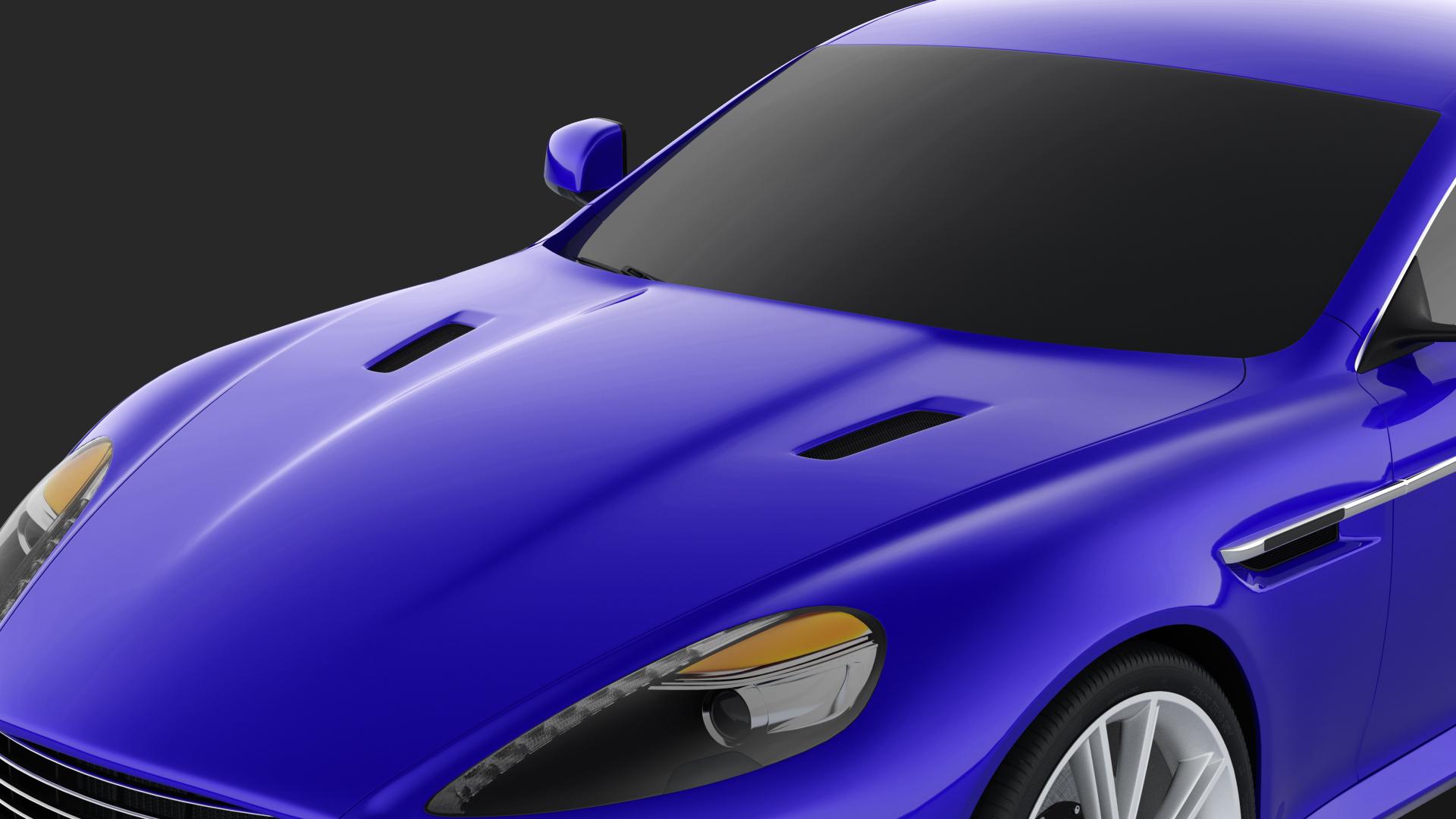 Luxury Sport Car Simple Interior 3D