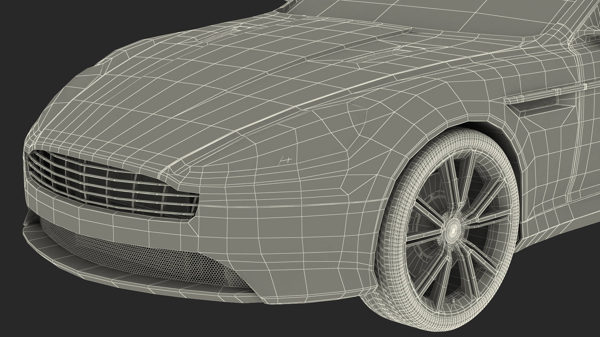 Luxury Sport Car Simple Interior 3D