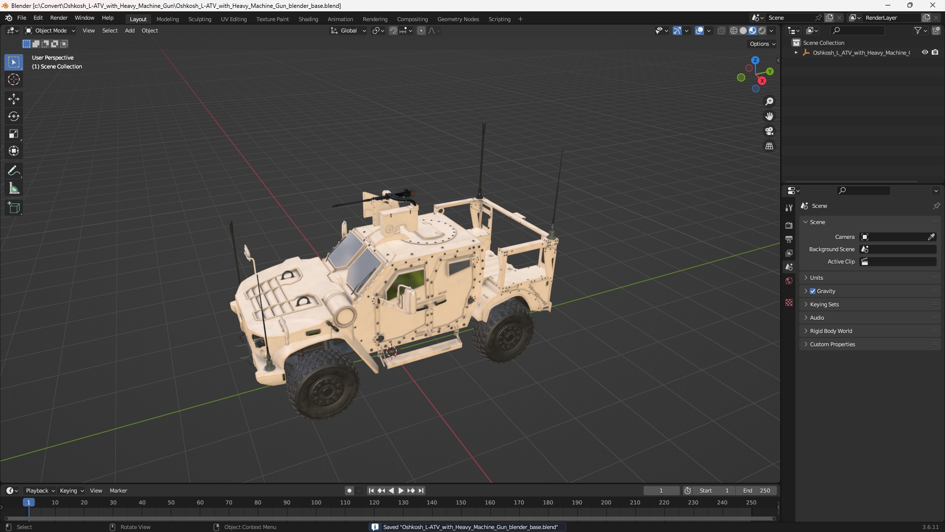 Oshkosh L-ATV with Heavy Machine Gun - view 10