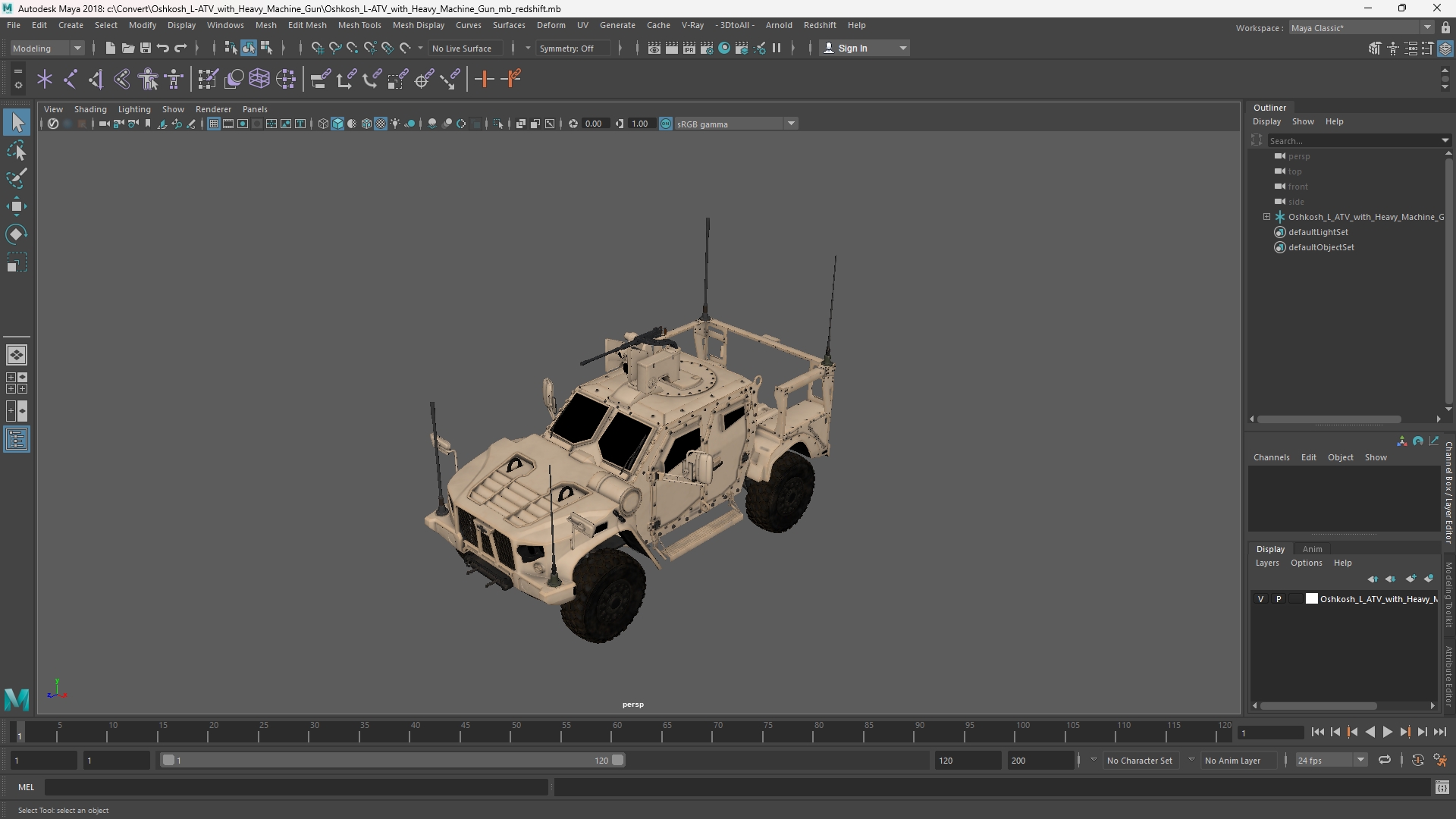 Oshkosh L-ATV with Heavy Machine Gun - view 11