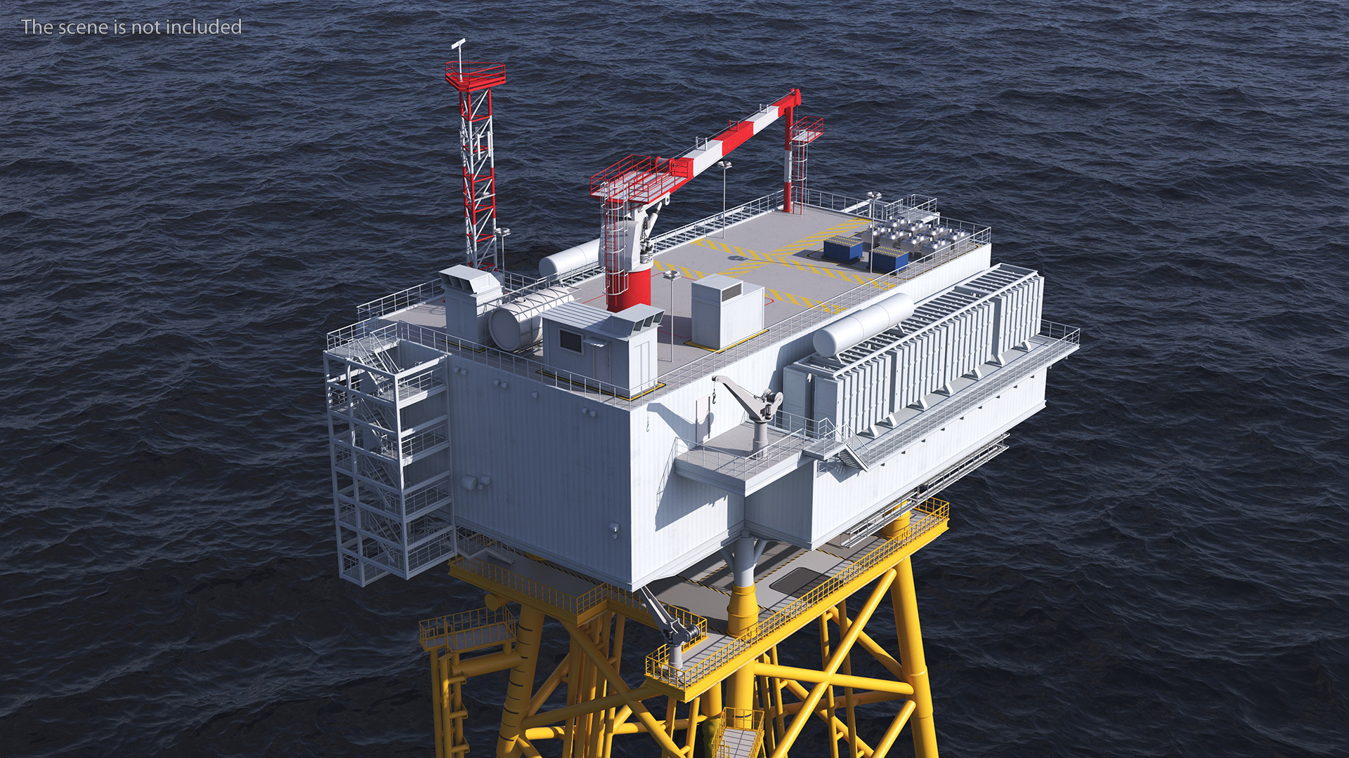 Offshore Wind Farm Substation 3D model