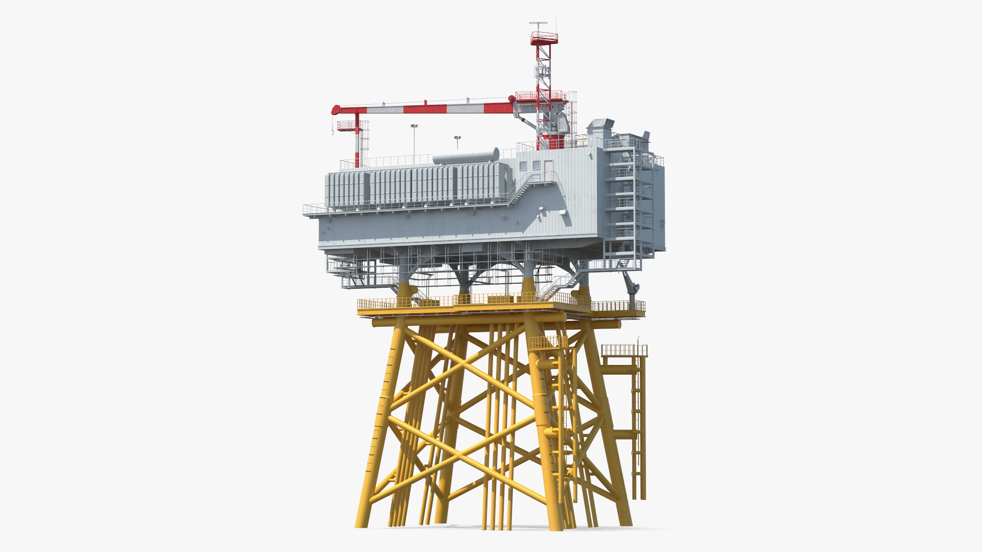 Offshore Wind Farm Substation 3D model