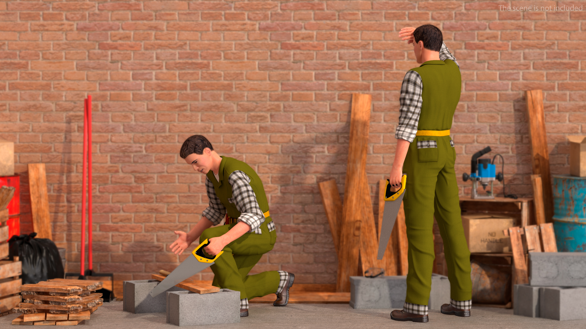 3D Carpenter Rigged