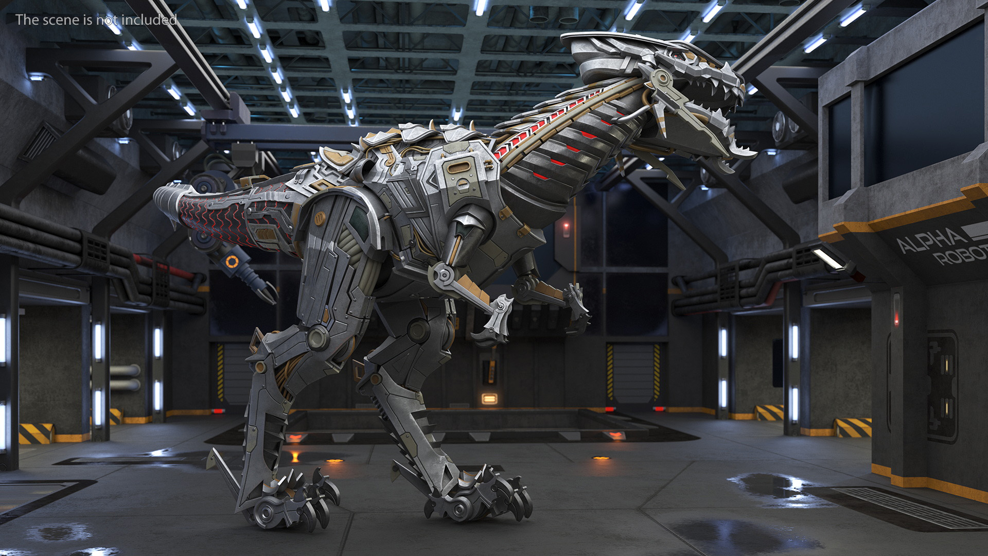 T-Rex Robot Walking Pose 3D model