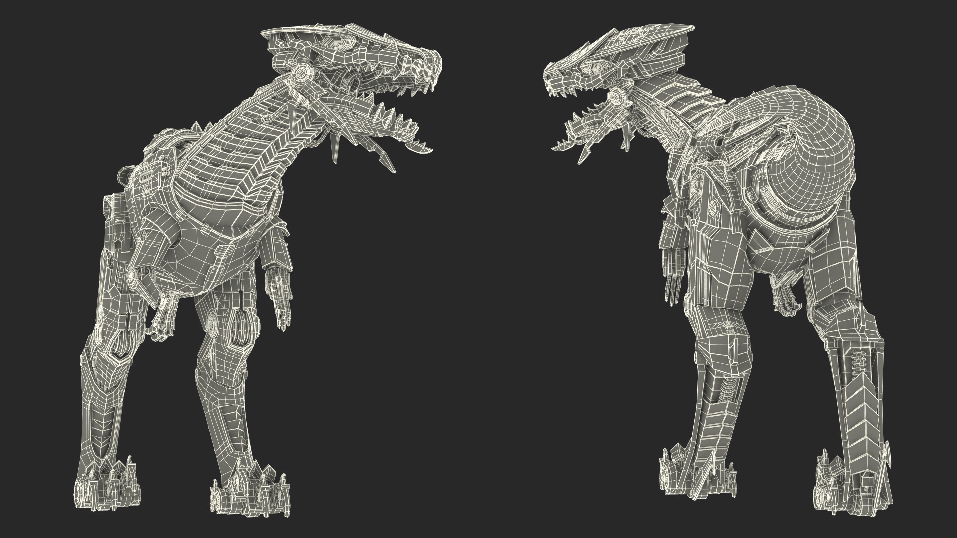 T-Rex Robot Walking Pose 3D model