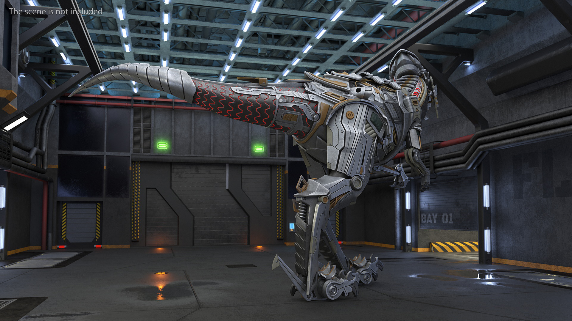 T-Rex Robot Walking Pose 3D model