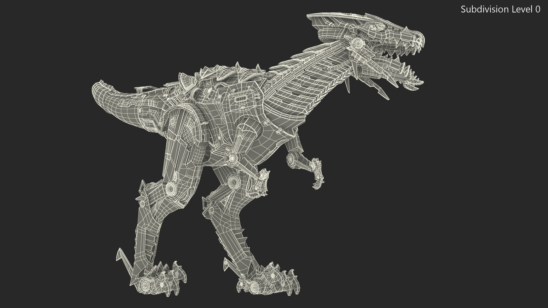 T-Rex Robot Walking Pose 3D model