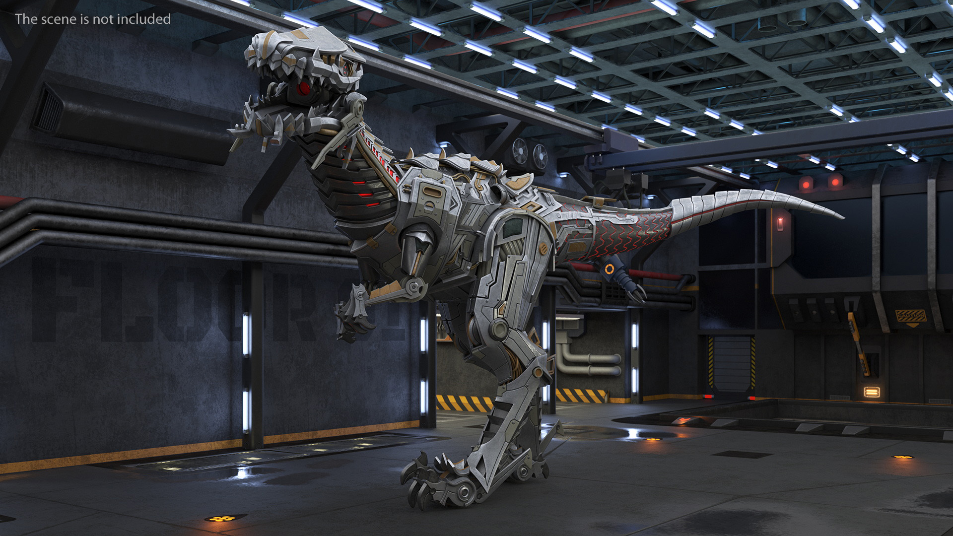 T-Rex Robot Walking Pose 3D model