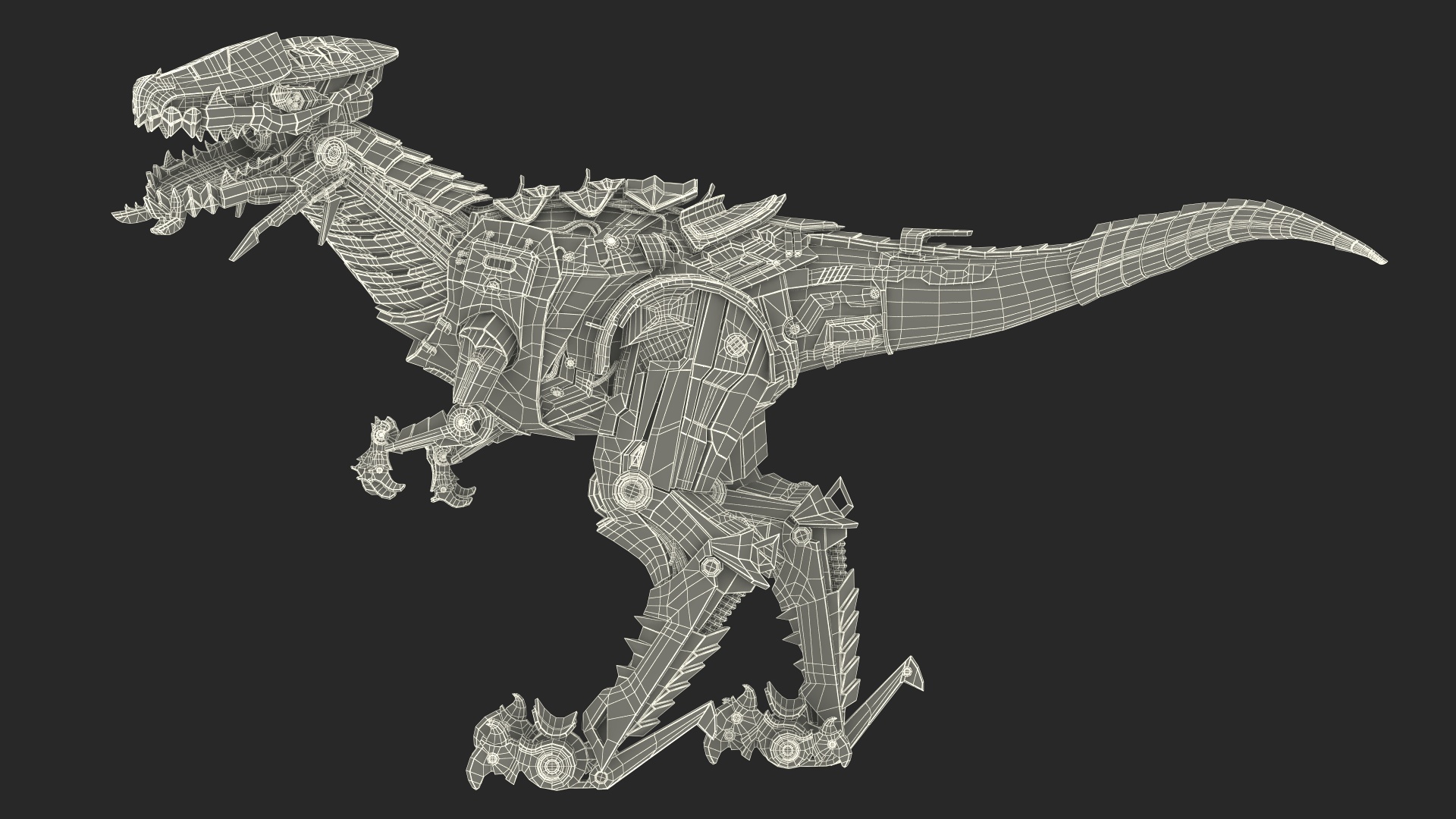 T-Rex Robot Walking Pose 3D model