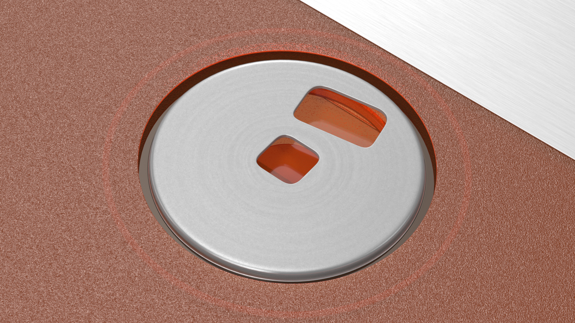 3D model Sony MFD 2HD Floppy Diskette Orange