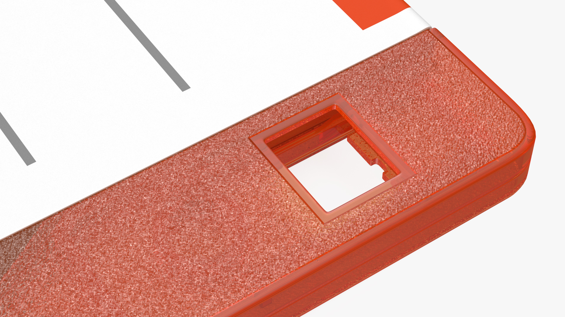 3D model Sony MFD 2HD Floppy Diskette Orange