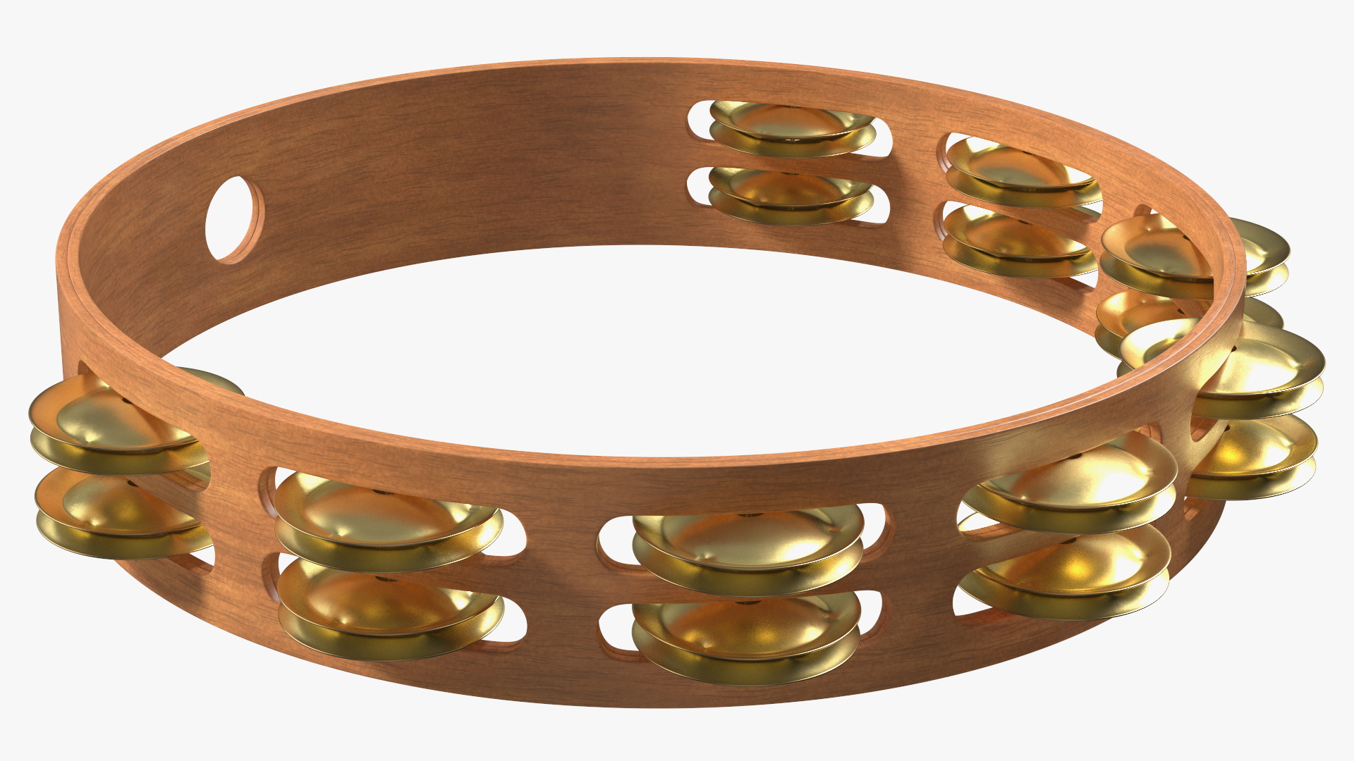 3D Tambourine Headless Double Row Jingles model