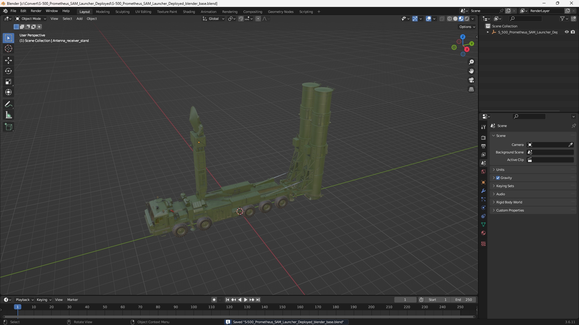 S-500 Prometheus SAM Launcher Deployed - view 10