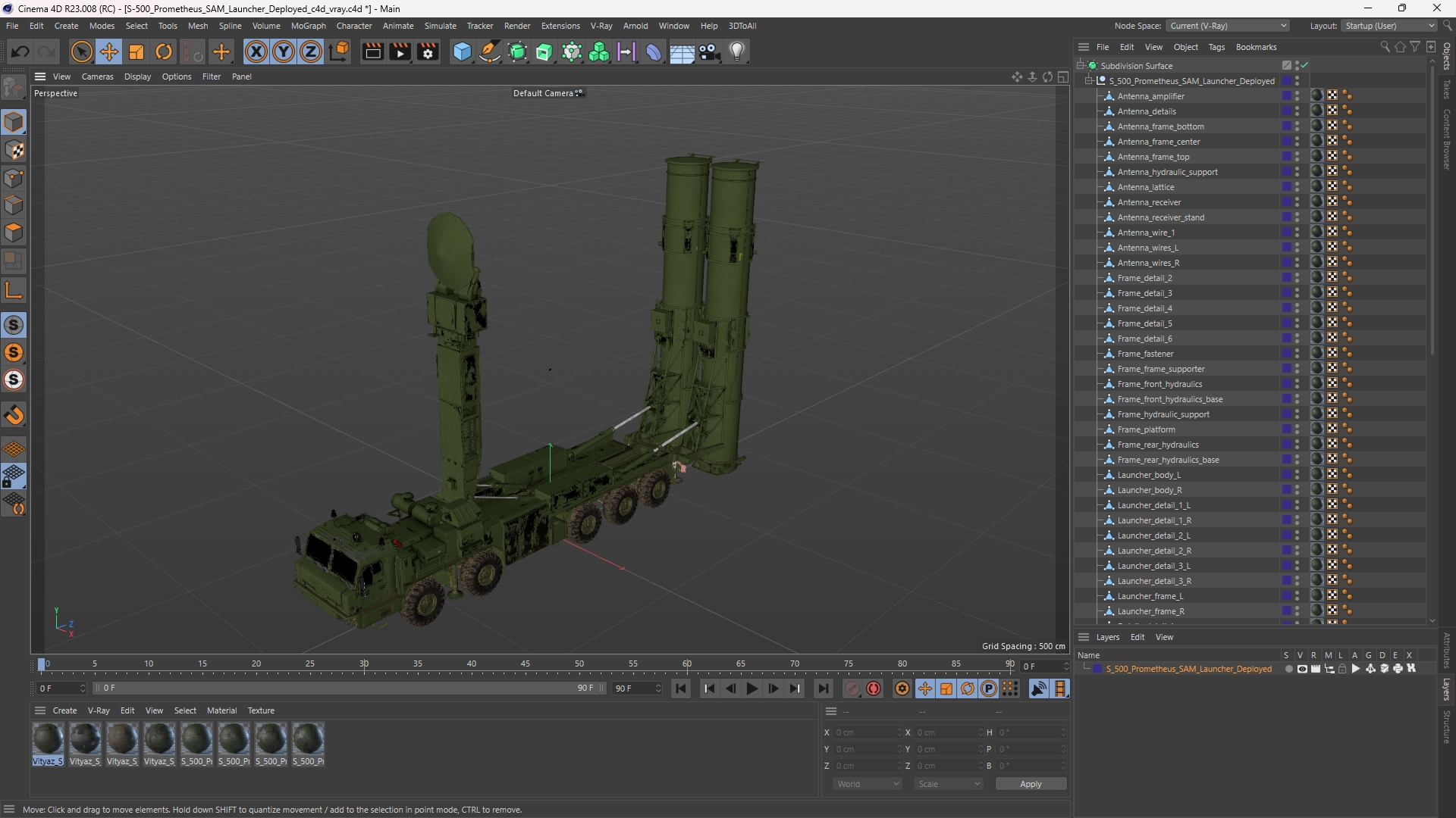 S-500 Prometheus SAM Launcher Deployed - view 12