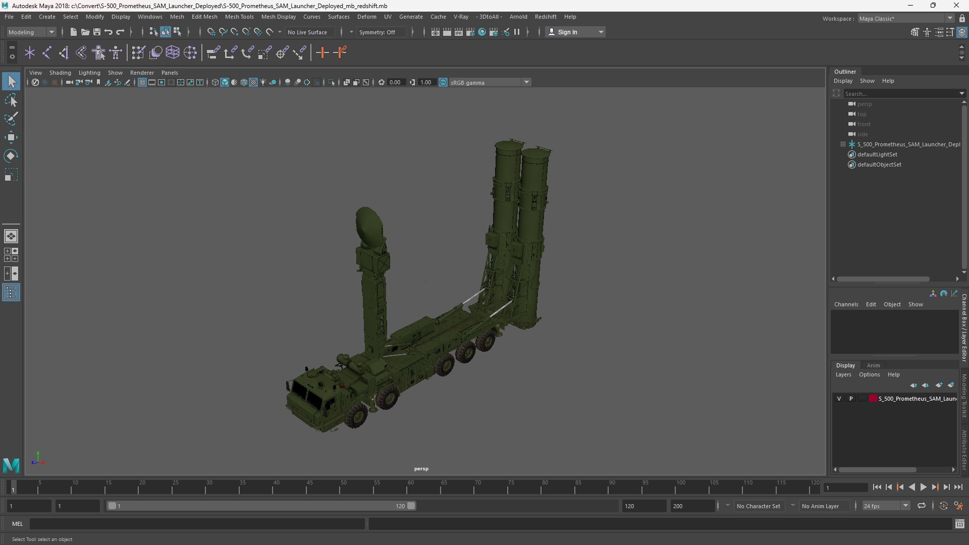 S-500 Prometheus SAM Launcher Deployed - view 11