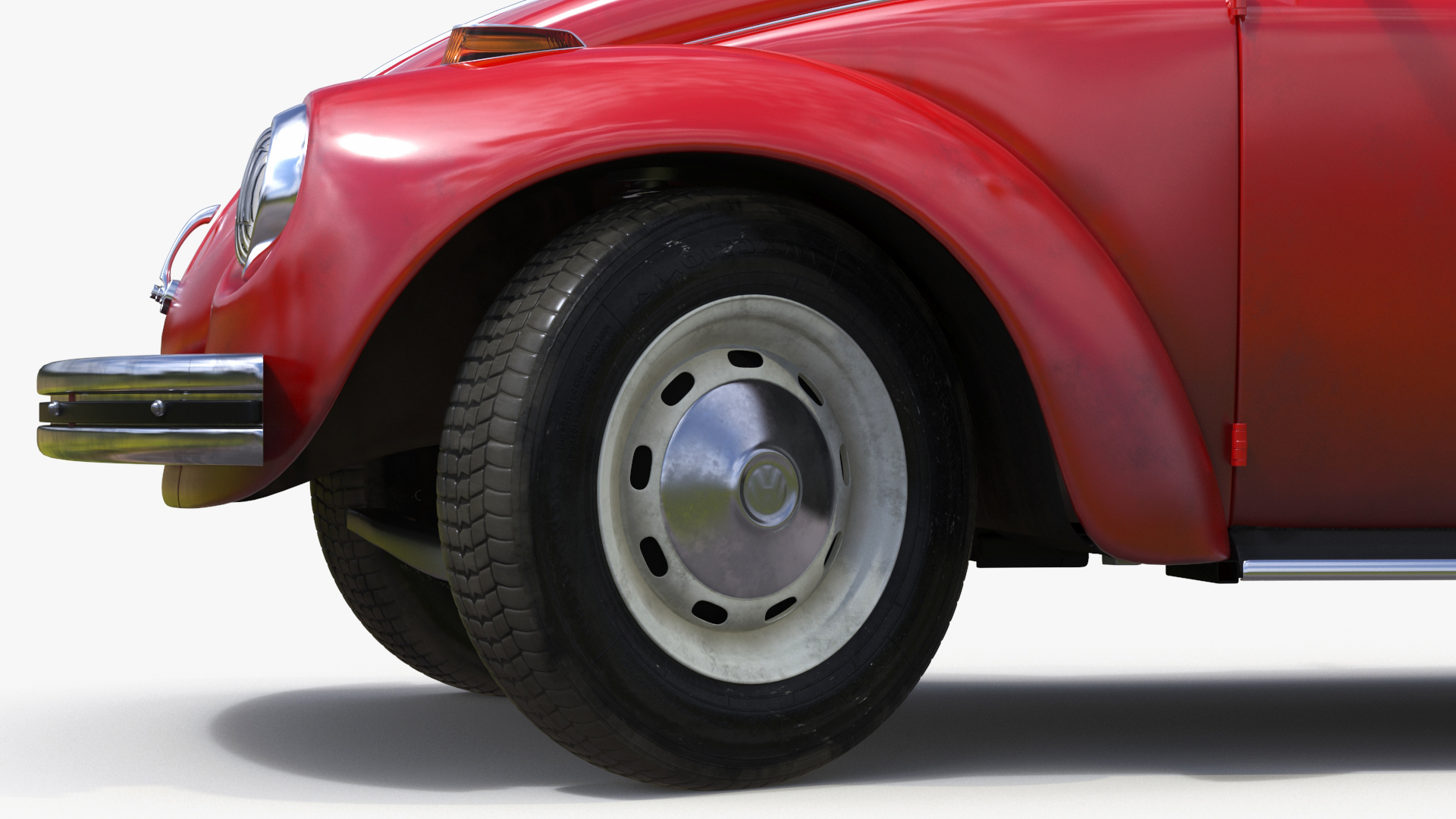 Classic Volkswagen Beetle Rigged 3D