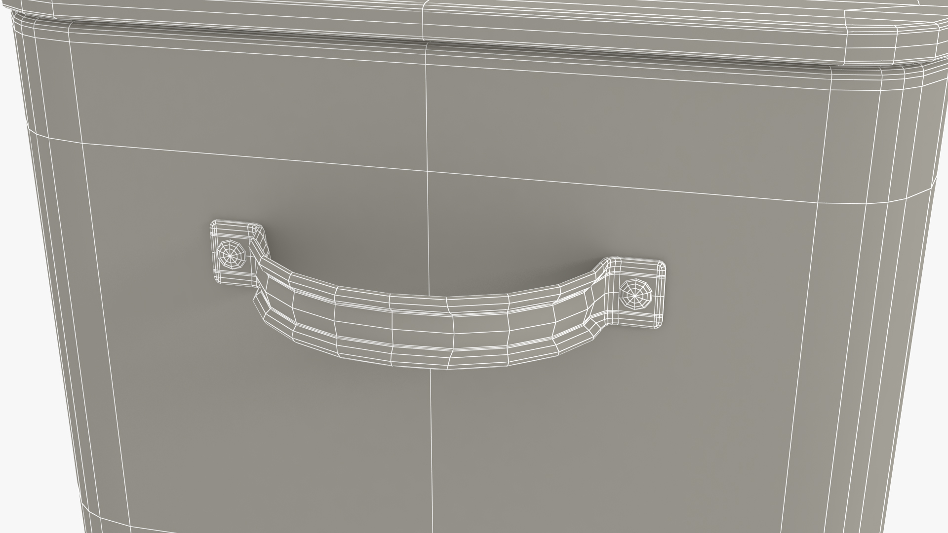 Kitchen Bread Box White Big 3D