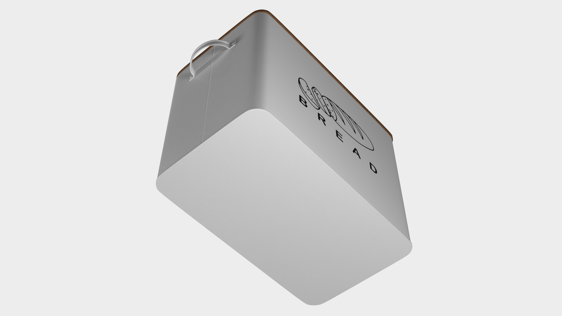 Kitchen Bread Box White Big 3D