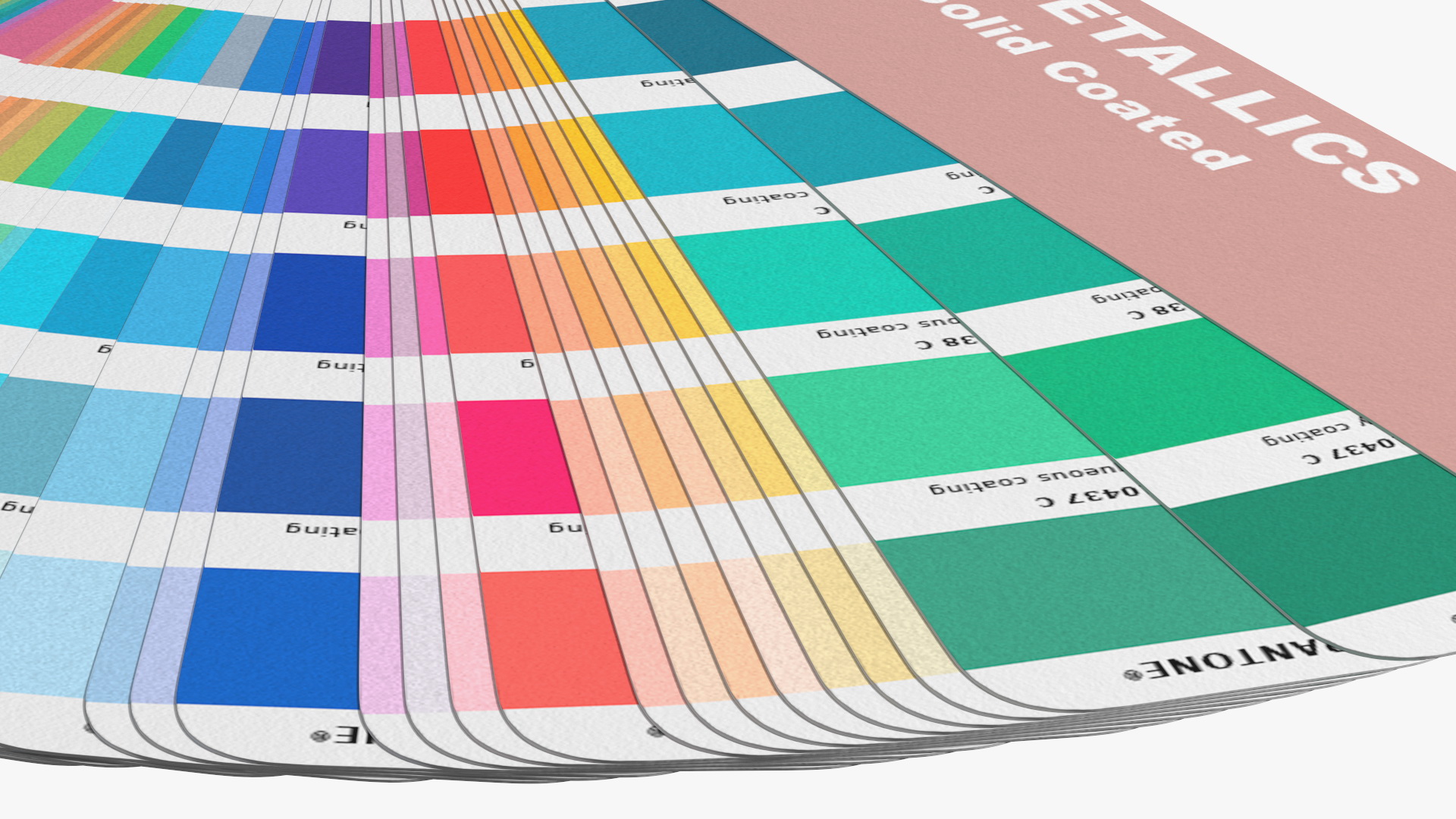 3D model Pantone Paper Color Guide