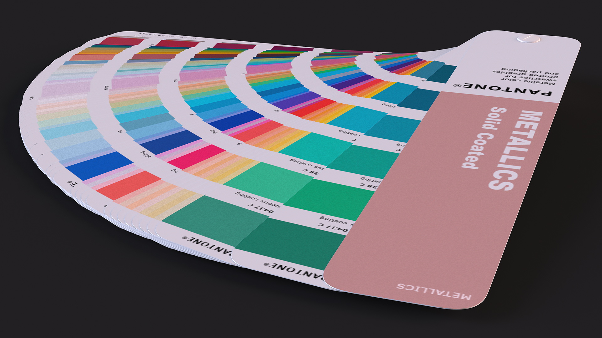 3D model Pantone Paper Color Guide