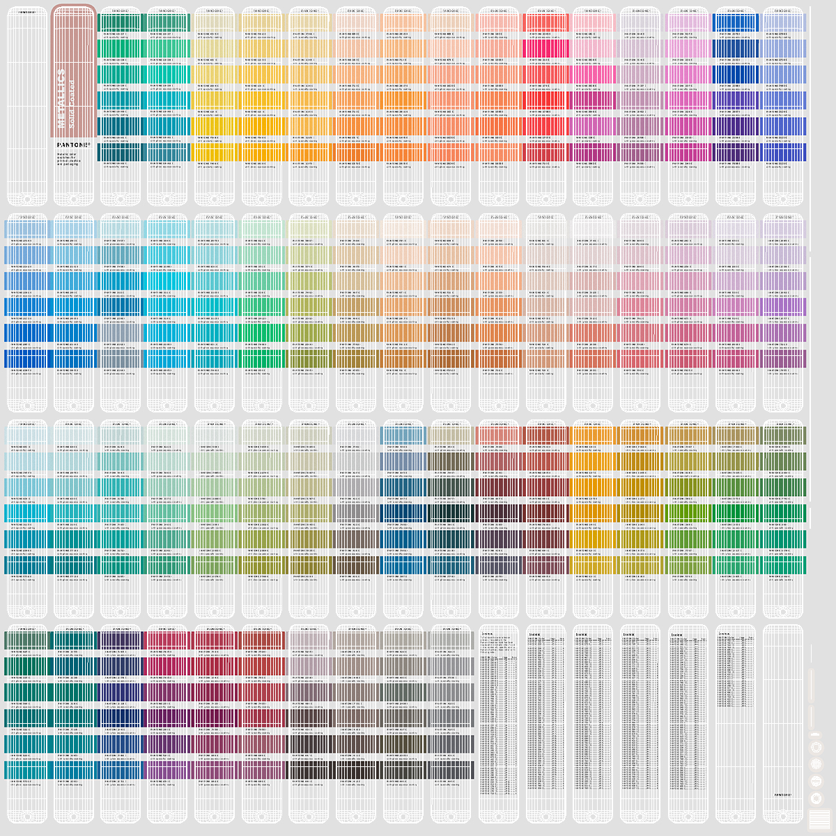 3D model Pantone Paper Color Guide