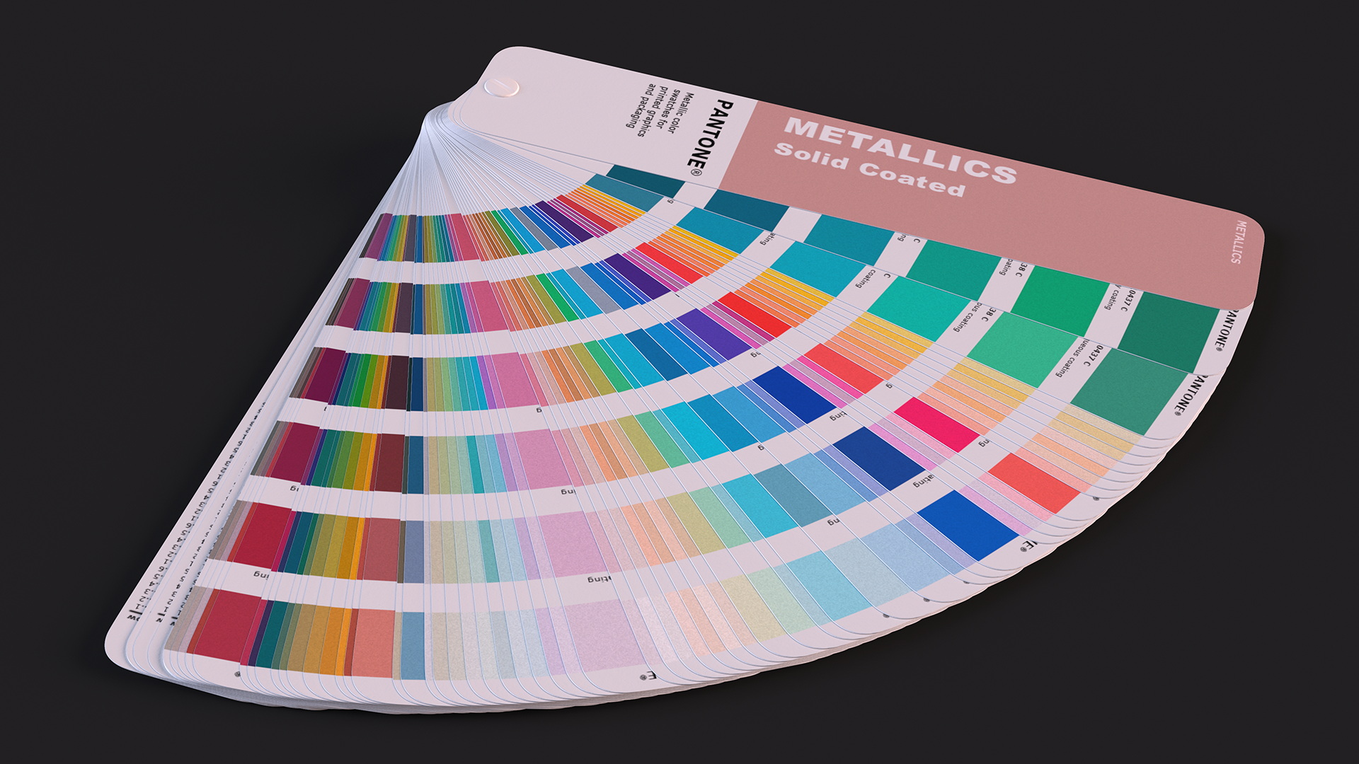 3D model Pantone Paper Color Guide