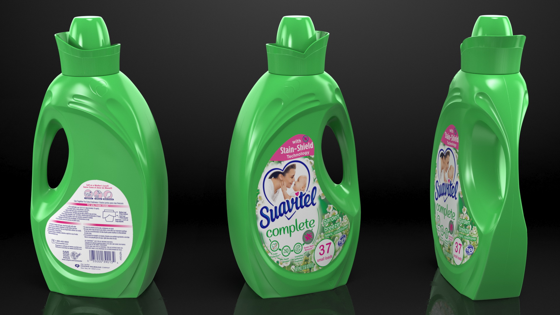 Suavitel Garden Breeze Liquid Fabric Softener Medium 3D