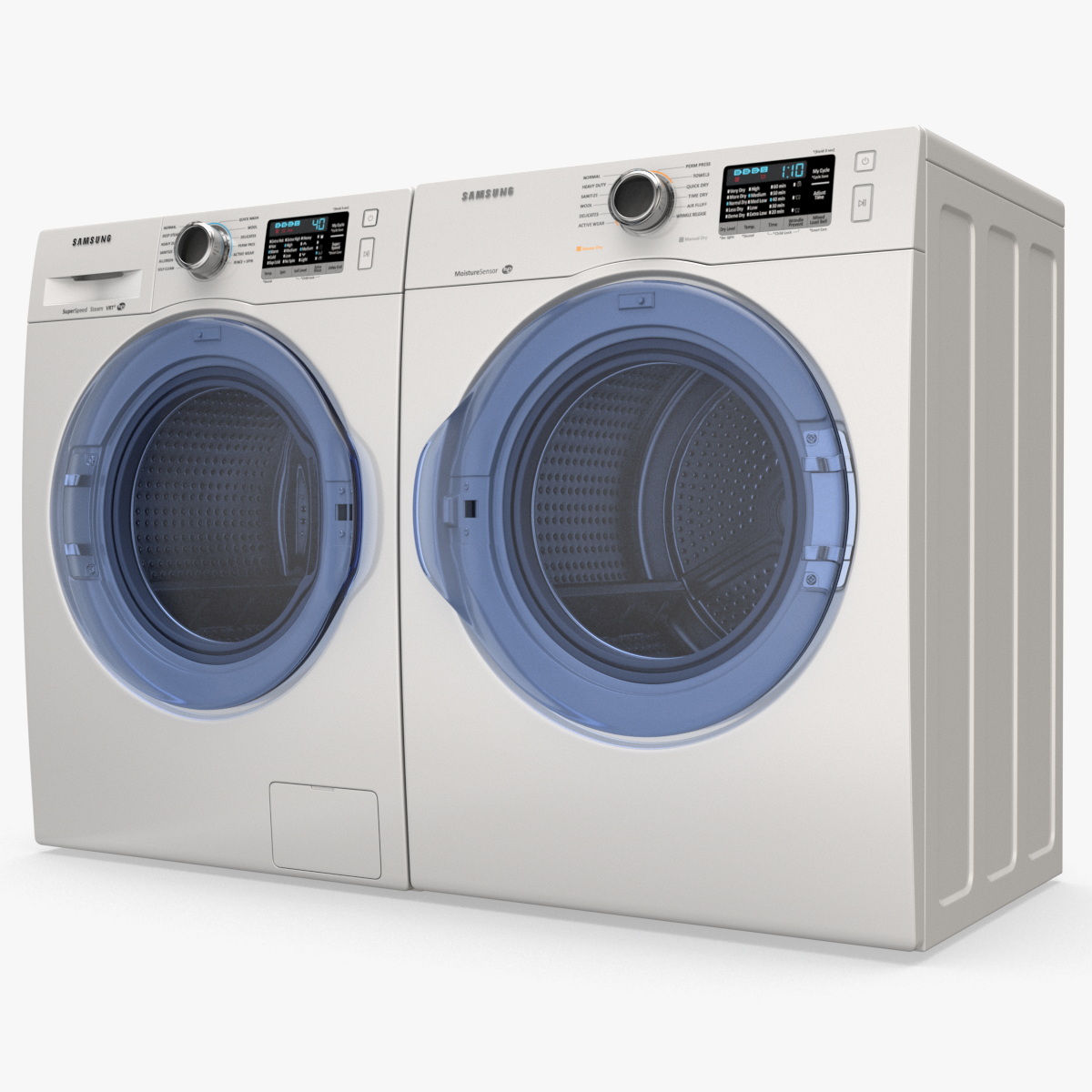 Samsung White Front Load Washer and Dryer
