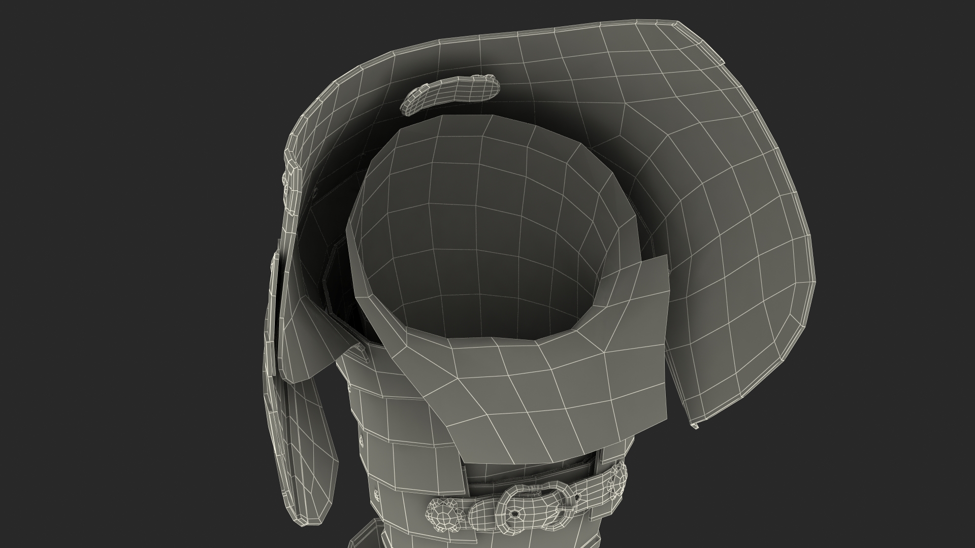 3D Medieval Knight Black Gold Arm Armor