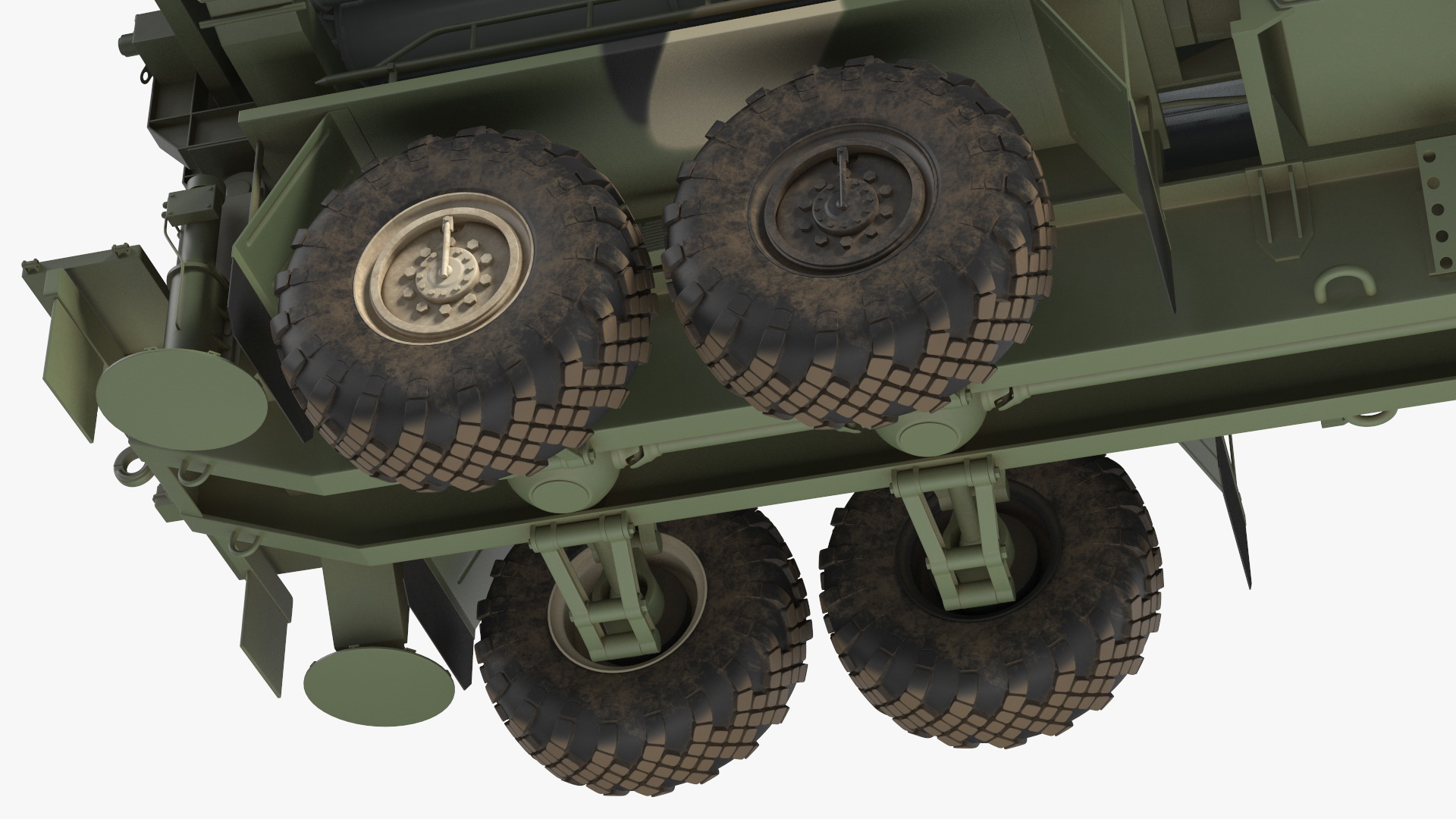 3D Camouflage Vityaz S 350E 50R6 Missile Launcher Rigged model