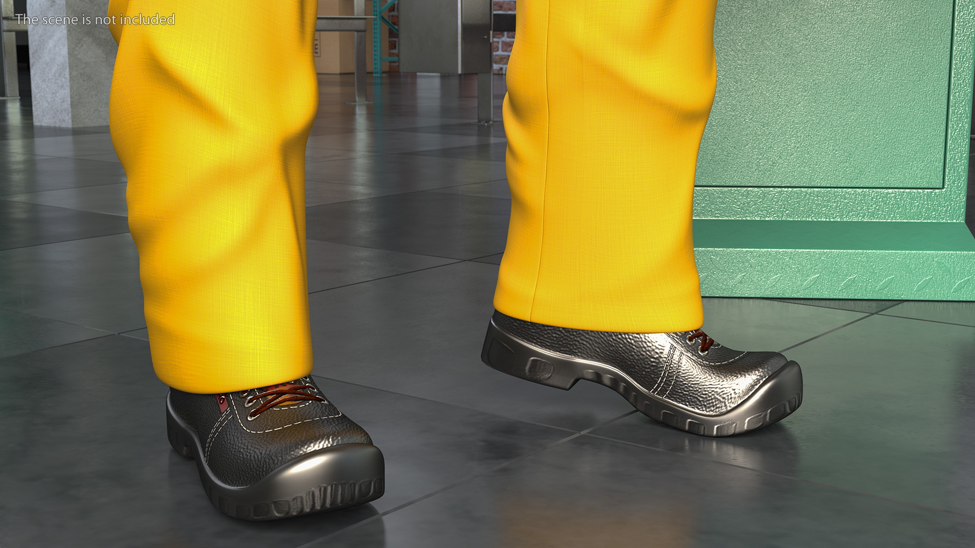 3D model African American Locksmith Standing Pose