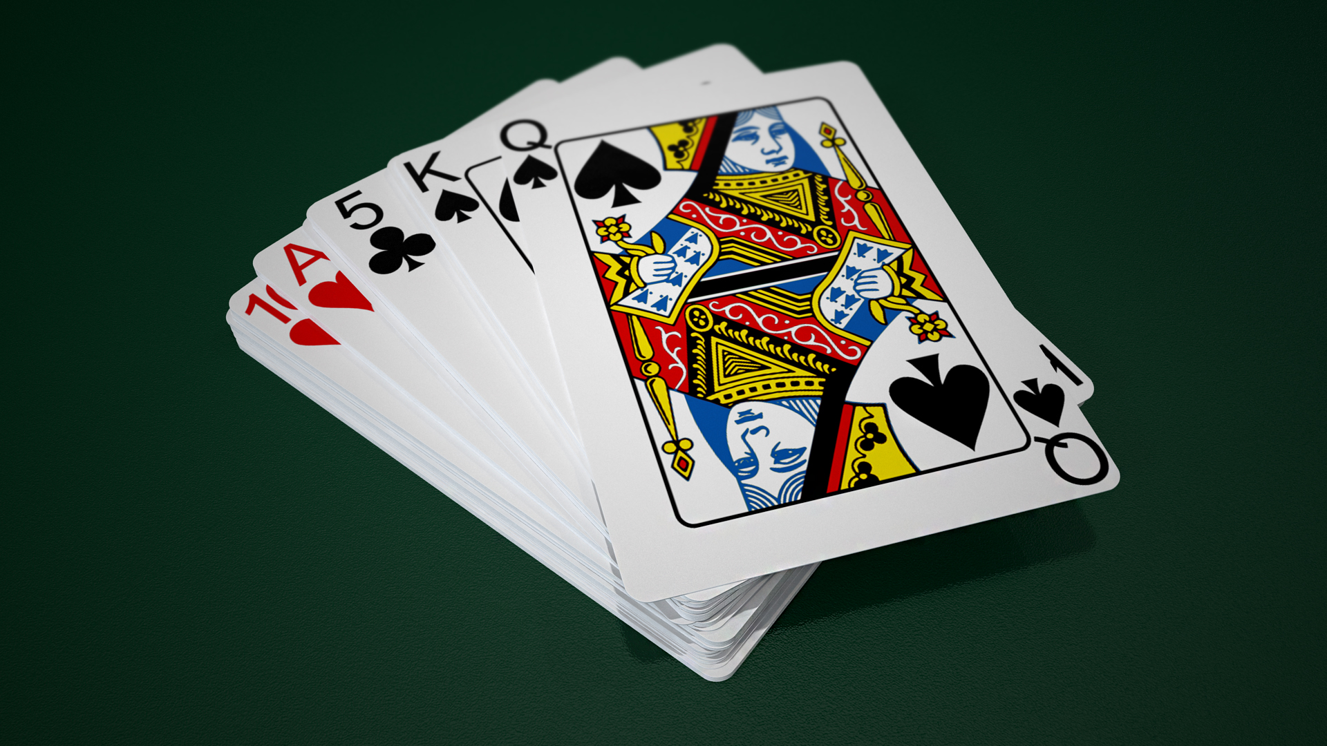Stack of Playing Cards 3D