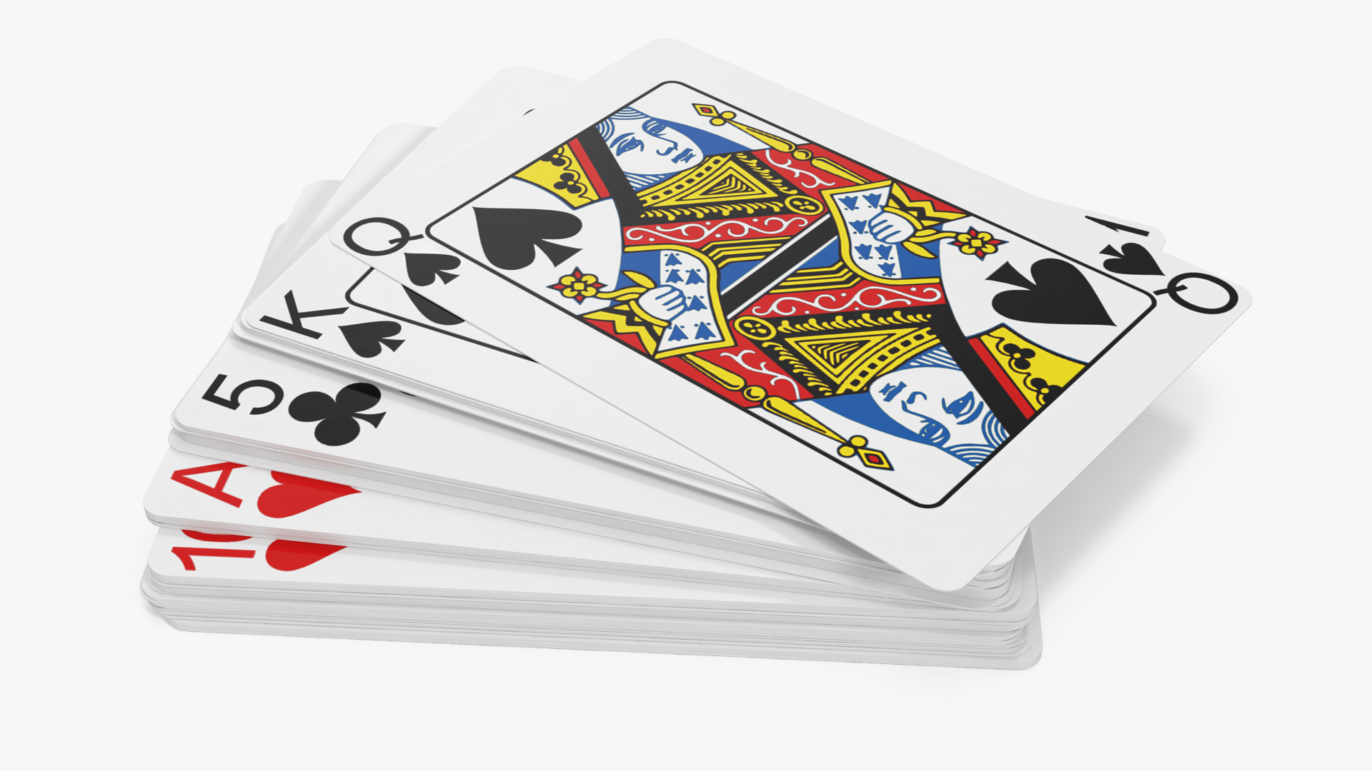 Stack of Playing Cards 3D