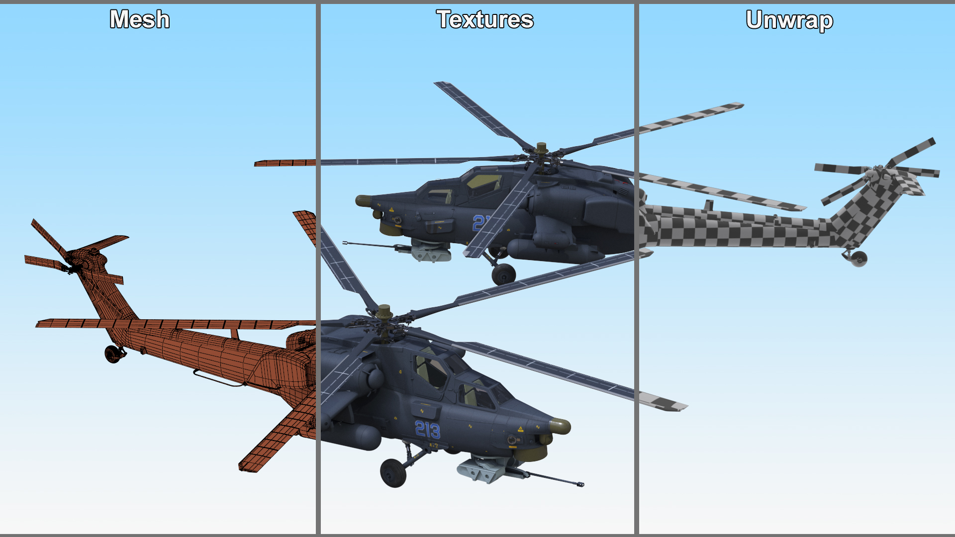 Mi-28 Havoc Russian Attack Helicopter 3D