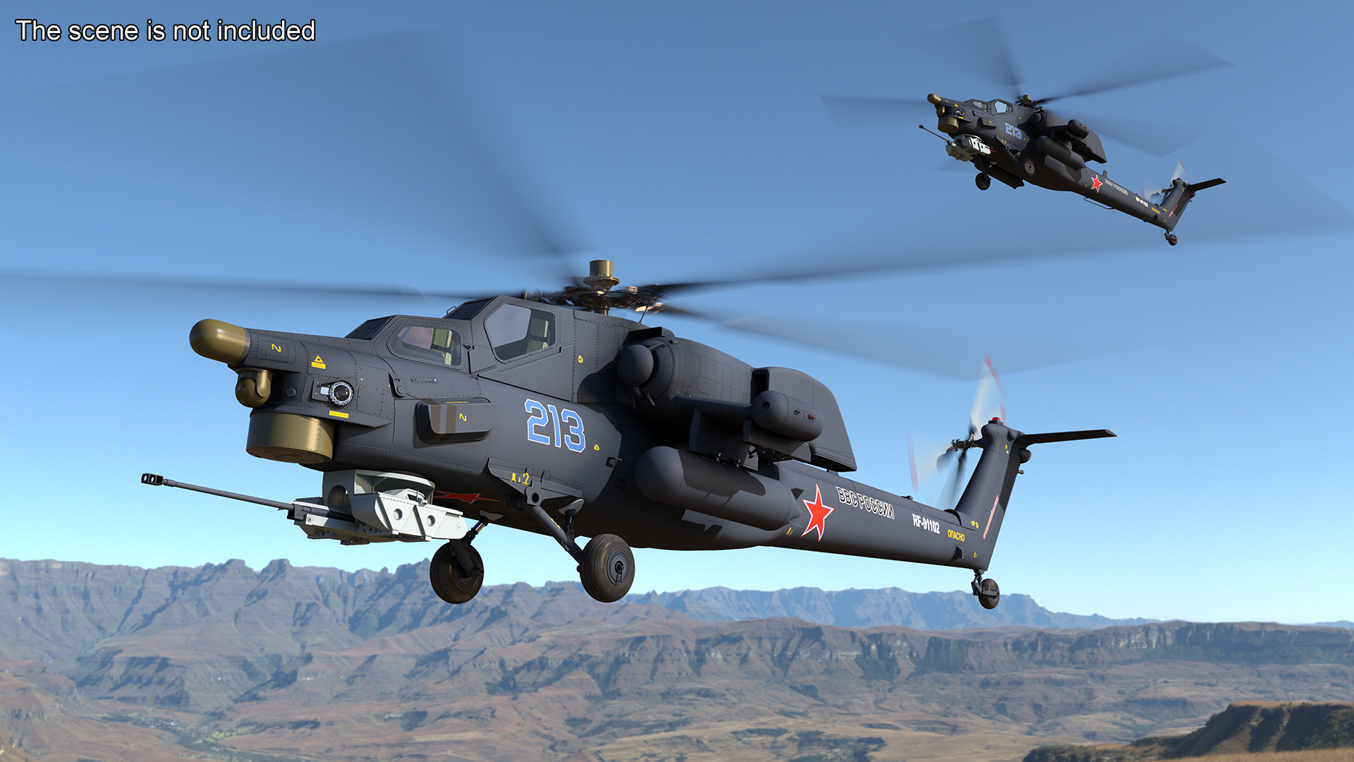 Mi-28 Havoc Russian Attack Helicopter 3D