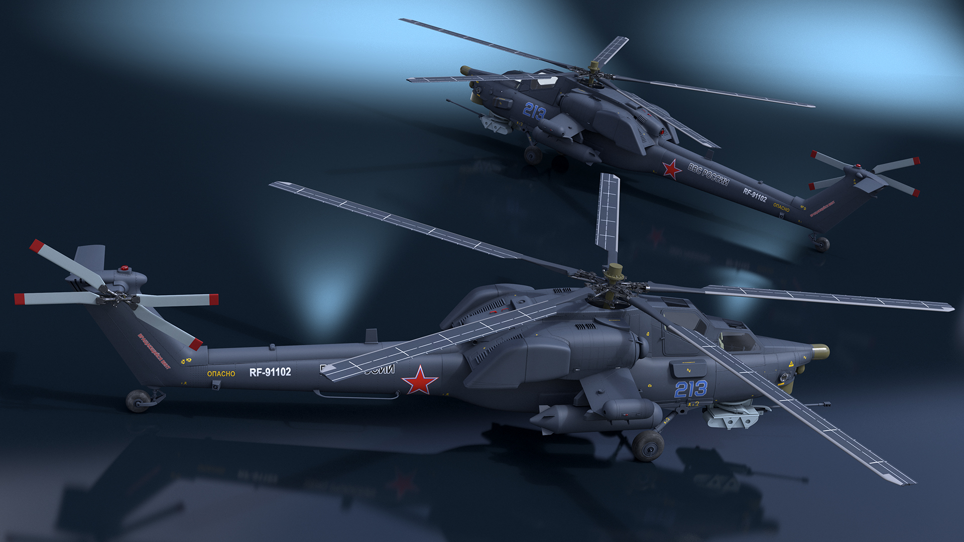 Mi-28 Havoc Russian Attack Helicopter 3D