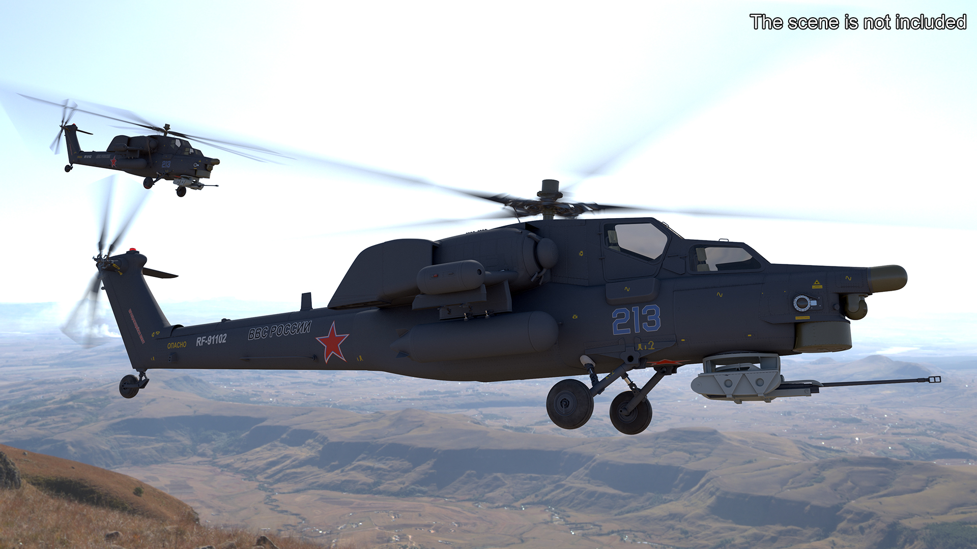 Mi-28 Havoc Russian Attack Helicopter 3D