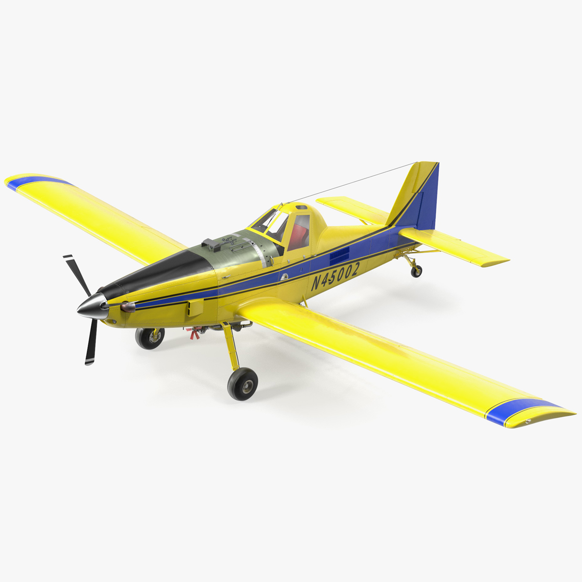 Plane Air Tractor AT 502B Simple Interior Rigged for Maya 3D