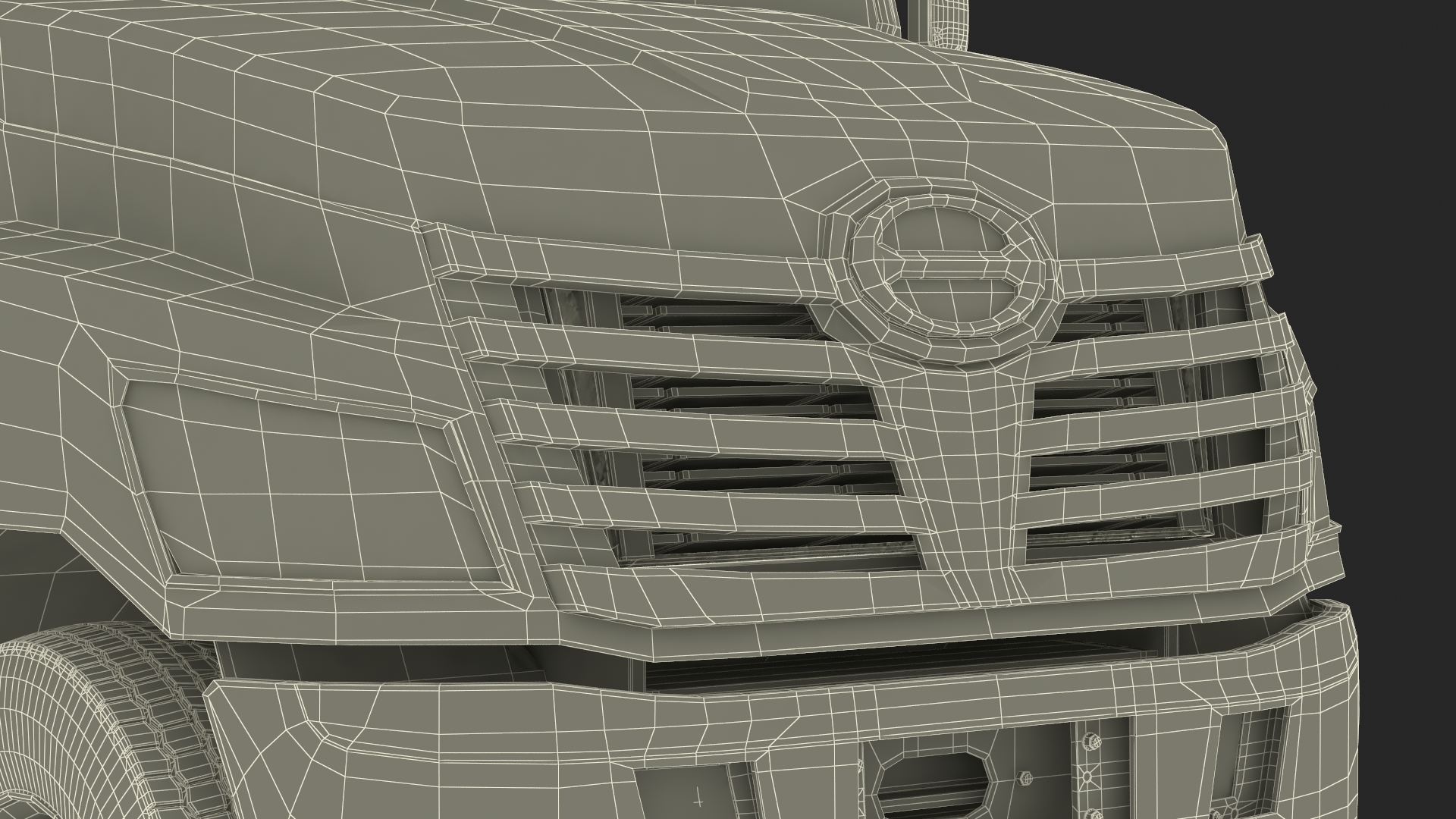 3D Cargo Box Truck Rigged for Maya
