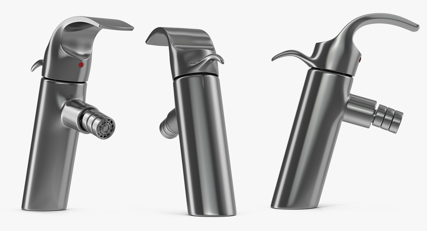 3D Back To Wall Modern Bidet Black
