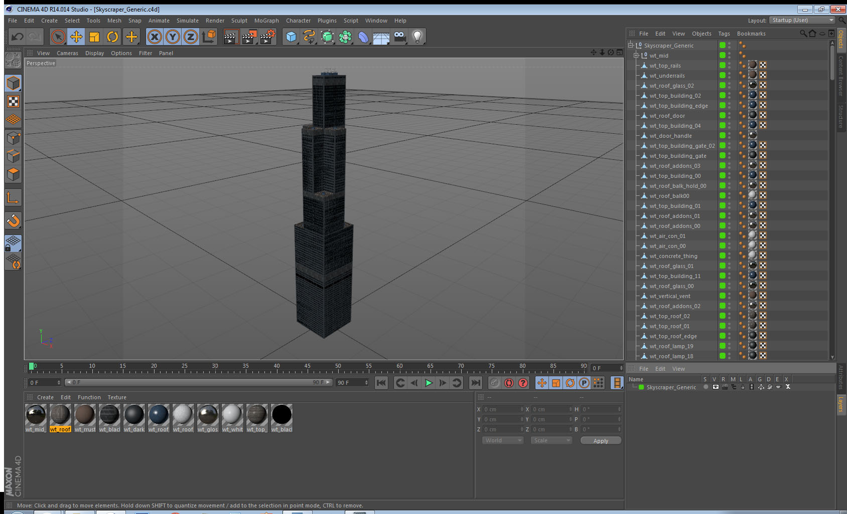 3D Skyscraper Generic model