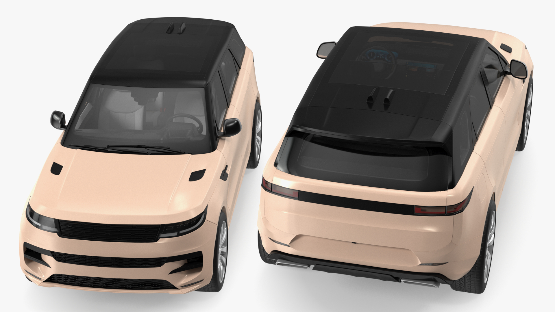 3D Mid-Size Luxury SUV Golden